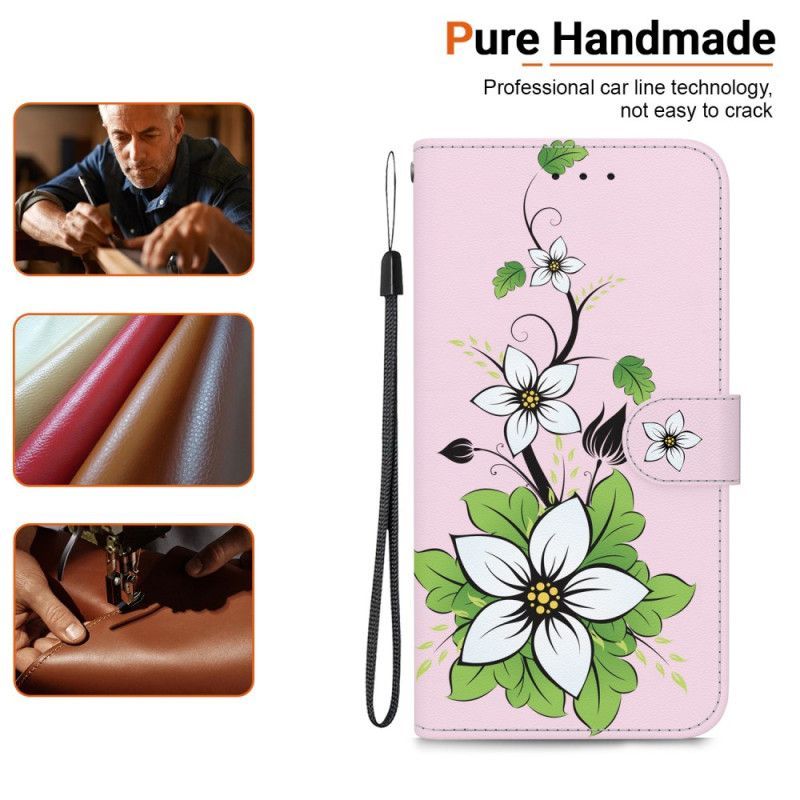 Housse Xiaomi Redmi Note 14 4G Fleurs de Lys