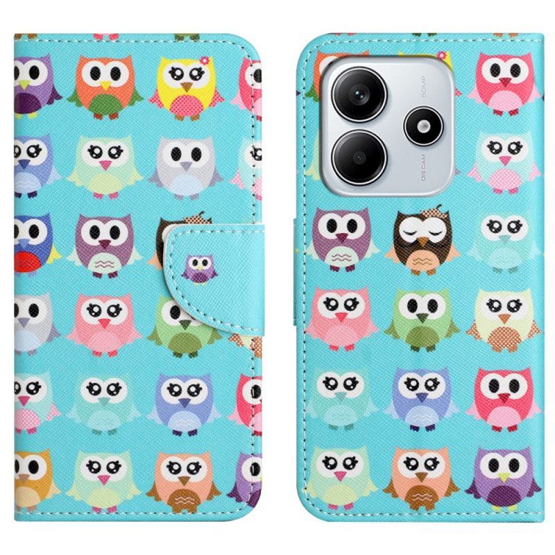 Housse Xiaomi Redmi Note 14 4G Gang de Hiboux