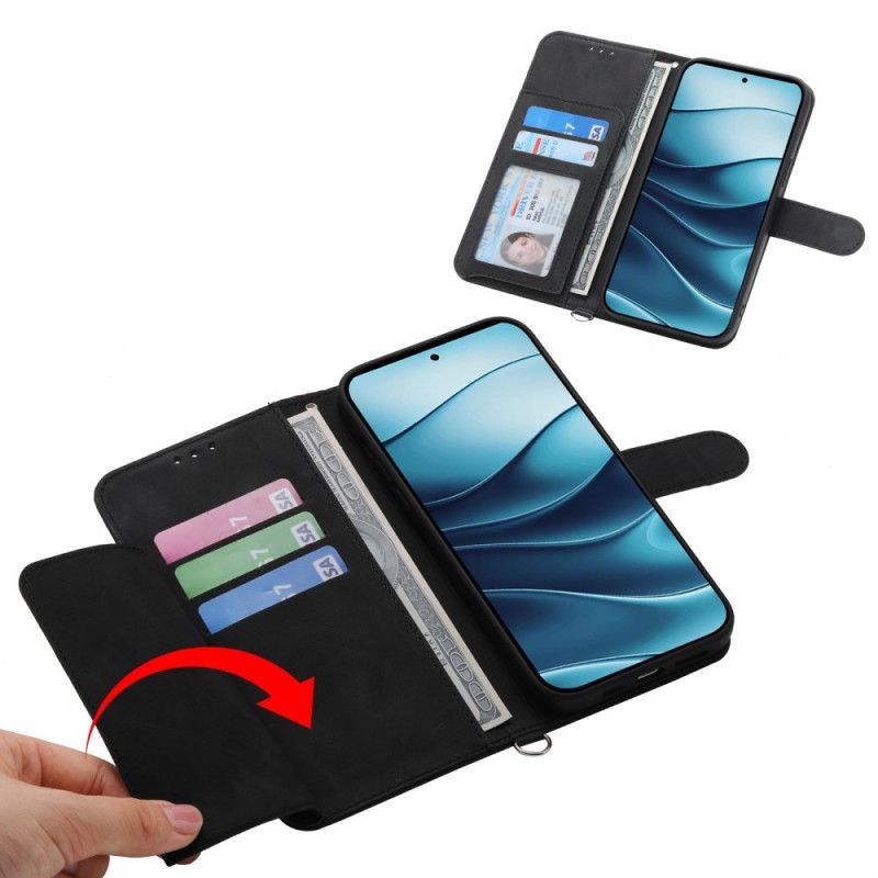 Housse Xiaomi Redmi Note 14 4G Motif Floral et Sangles