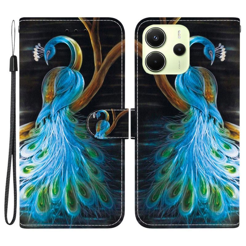 Housse Xiaomi Redmi Note 14 4G Motif Paon