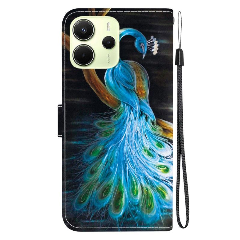 Housse Xiaomi Redmi Note 14 4G Motif Paon