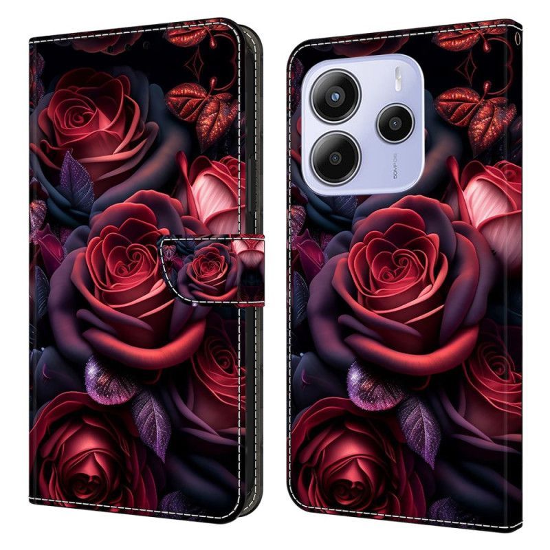 Housse Xiaomi Redmi Note 14 4G Motif Roses