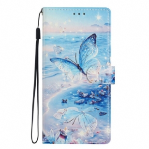 Housse Xiaomi Redmi Note 14 4G Papillon Océanique