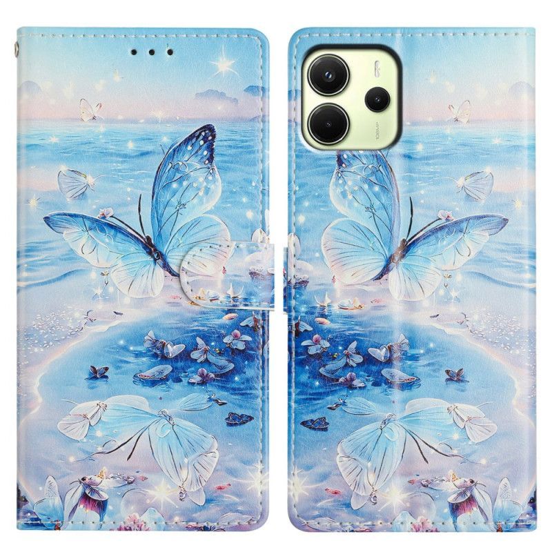 Housse Xiaomi Redmi Note 14 4G Papillon Océanique