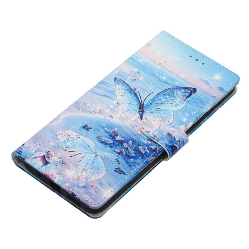Housse Xiaomi Redmi Note 14 4G Papillon Océanique