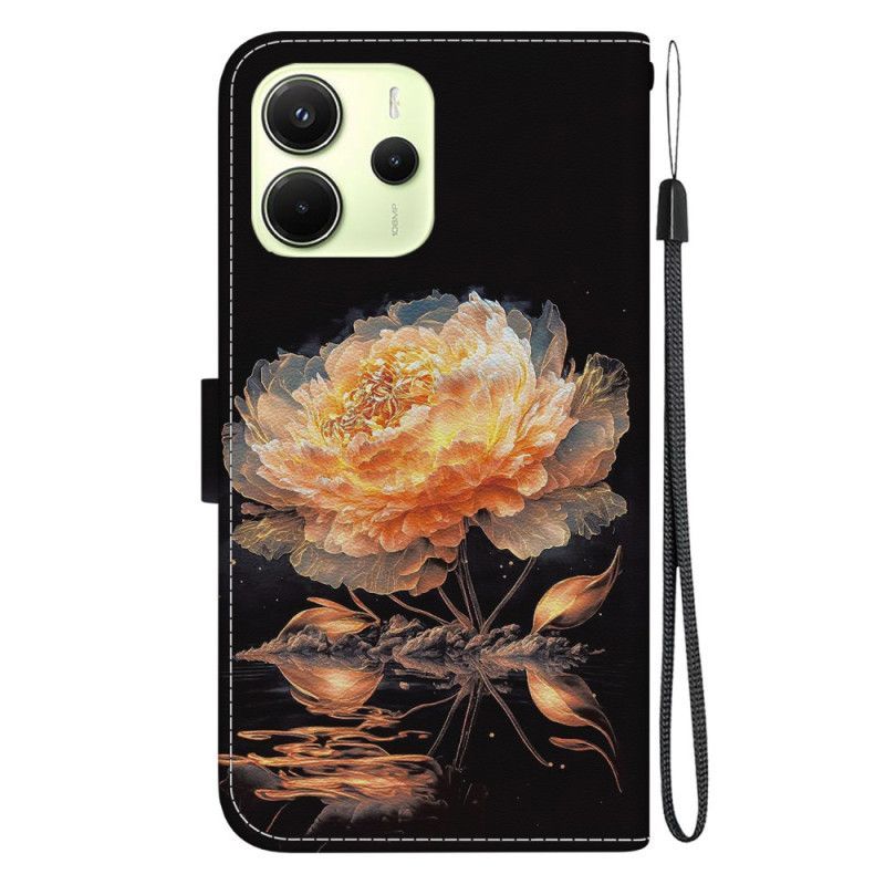 Housse Xiaomi Redmi Note 14 4G Pivoine Orange