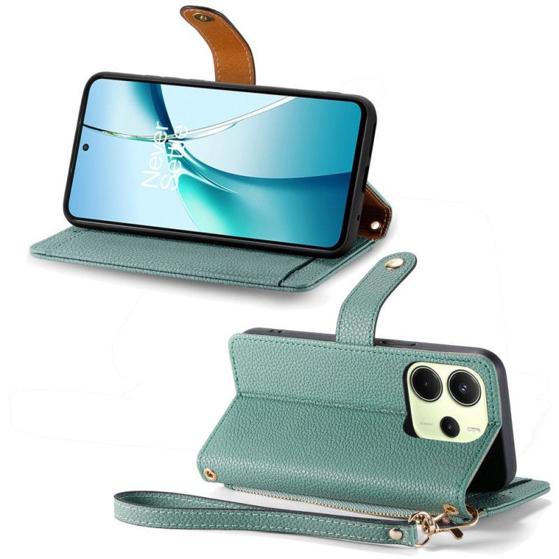 Housse Xiaomi Redmi Note 14 4G Portefeuille Design Coeur