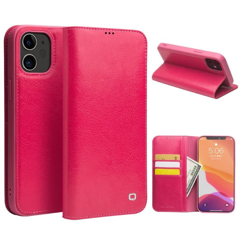 Housse iPhone 12 mini en cuir véritable