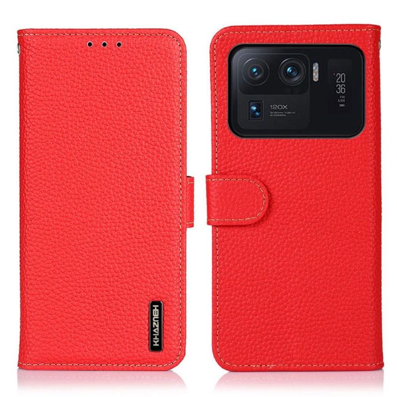 Housse Xiaomi Mi 11 Ultra Cuir Grainé KHAZNEH