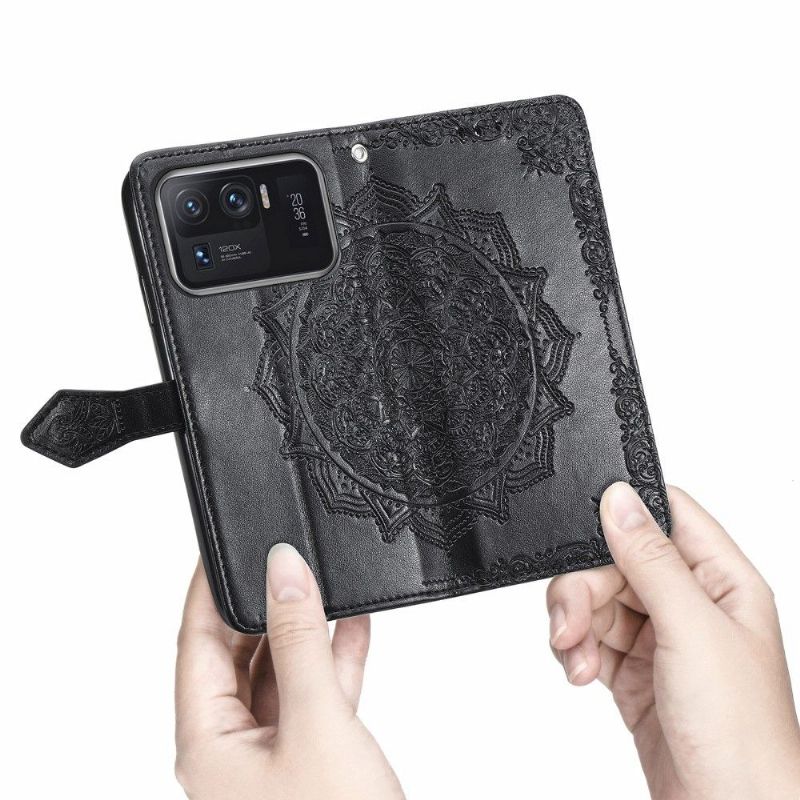 Housse Xiaomi Mi 11 Ultra Mandala relief en simili cuir