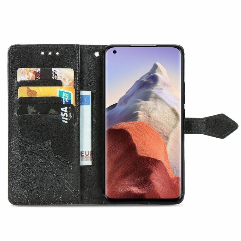 Housse Xiaomi Mi 11 Ultra Mandala relief en simili cuir