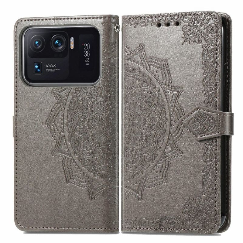 Housse Xiaomi Mi 11 Ultra Mandala relief en simili cuir