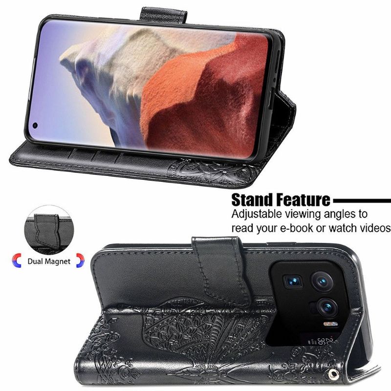 Housse Xiaomi Mi 11 Ultra Papillon Relief