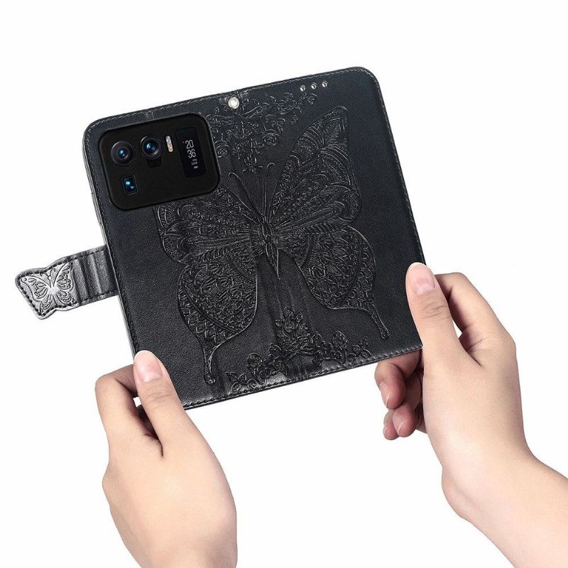Housse Xiaomi Mi 11 Ultra Papillon Relief