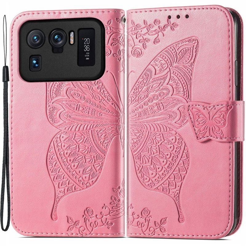 Housse Xiaomi Mi 11 Ultra Papillon Relief