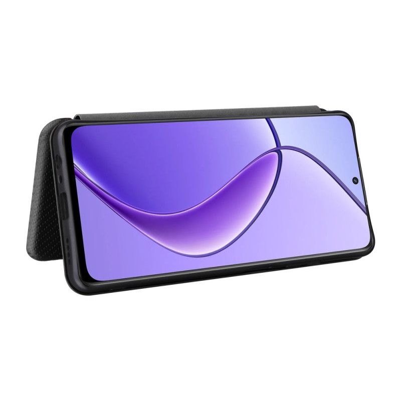 Flip Cover Realme 12 5G / 12X 5G Fibre Carbone