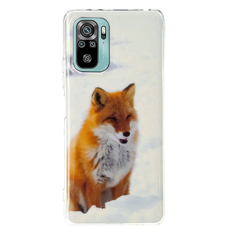 Coque Xiaomi Redmi Note 10 / Note 10s Fluorescente Renard roux