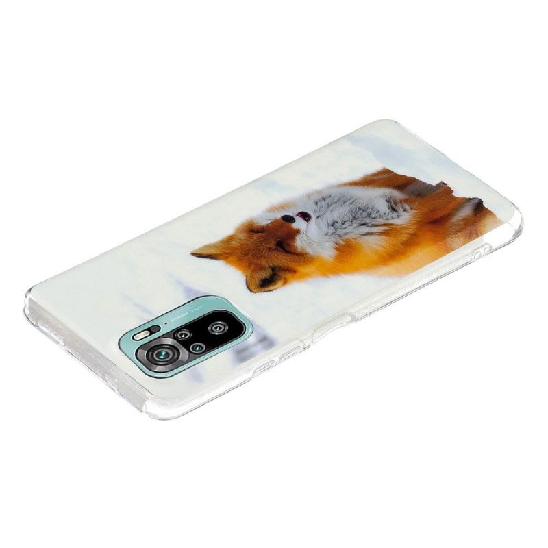 Coque Xiaomi Redmi Note 10 / Note 10s Fluorescente Renard roux