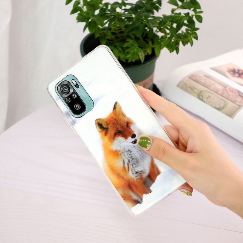 Coque Xiaomi Redmi Note 10 / Note 10s Fluorescente Renard roux