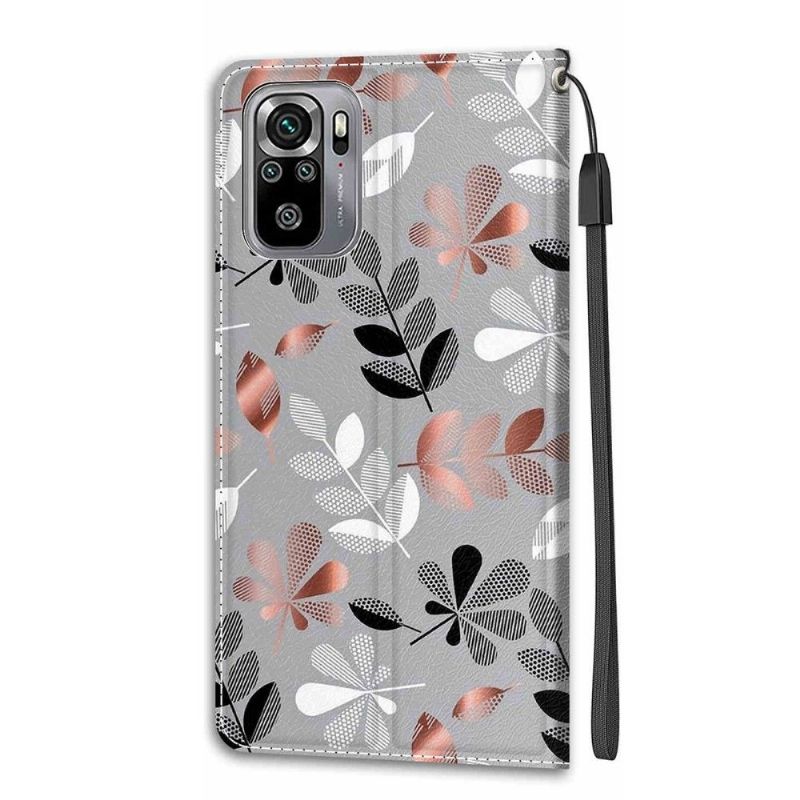 Housse Xiaomi Redmi Note 10 / Note 10s Illustration feuilles sauvages