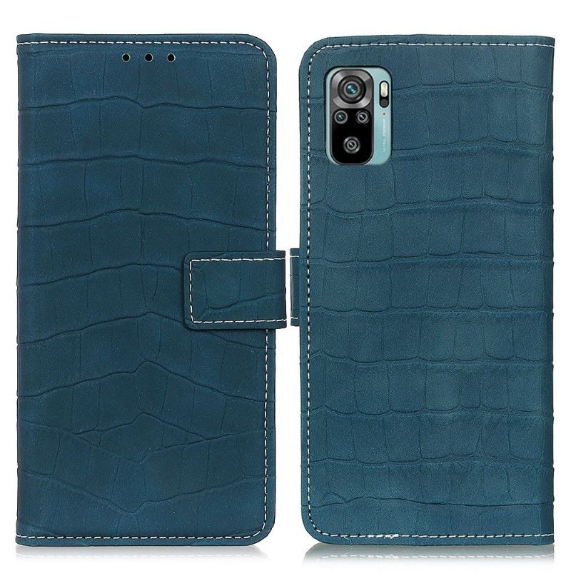 Housse Xiaomi Redmi Note 10 / Note 10S Simili Cuir Aspect Croco