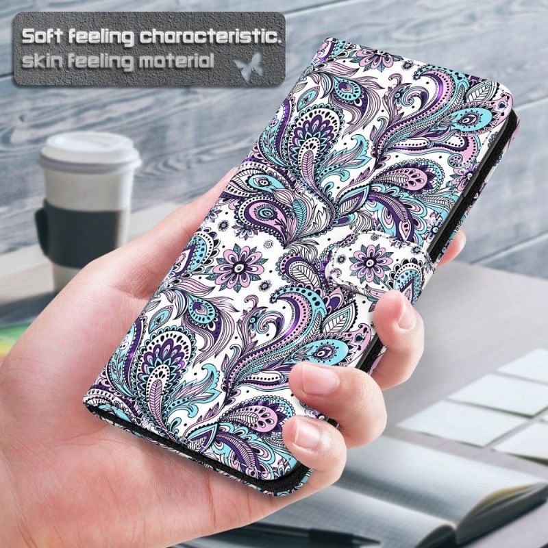 Housse Motorola Moto G71 5G paisley fleur