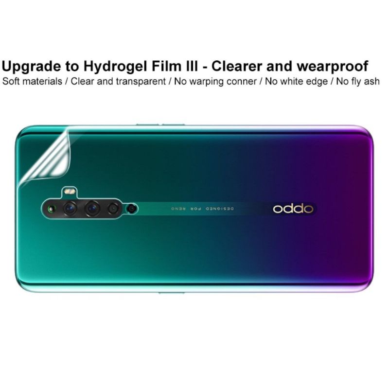 2 films protecteurs arrière en hydrogel pour Oppo Reno 2Z