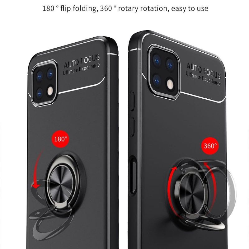 Coque Samsung Galaxy A22 5G silicone avec support rotatif