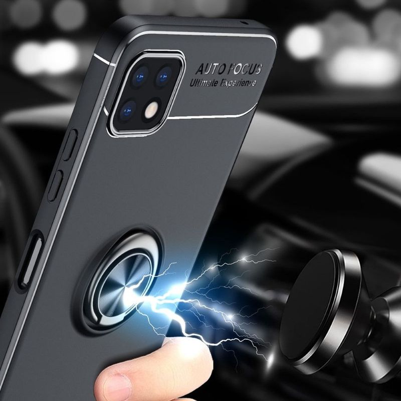 Coque Samsung Galaxy A22 5G silicone avec support rotatif