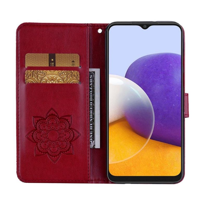 Housse Samsung Galaxy A22 5G Hibou en relief