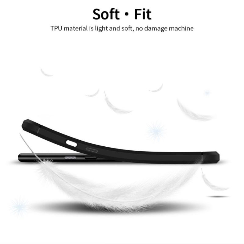 OnePlus 7T - Coque MOFI effet brossé - Noire