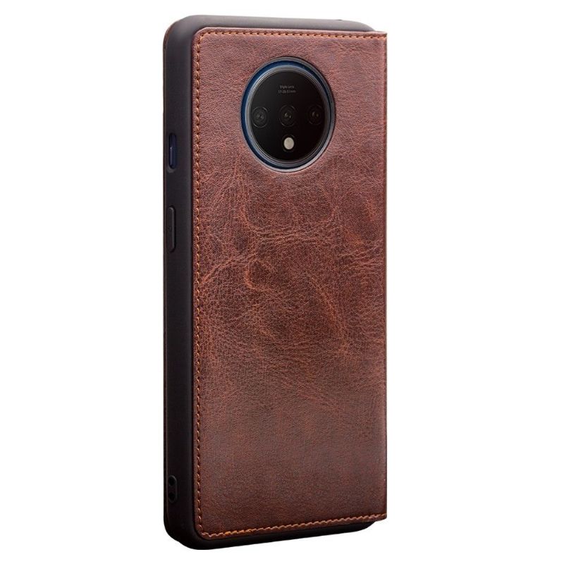 OnePlus 7T - Housse premium en cuir véritable - Marron