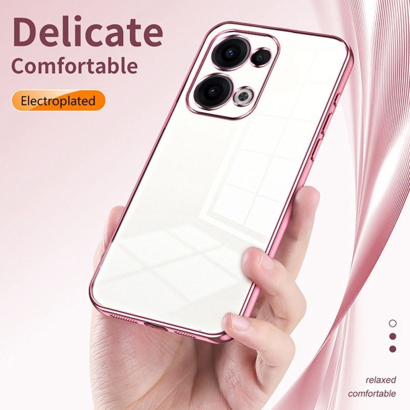 Coque Oppo Reno 13 5G Cadre Effet Métal
