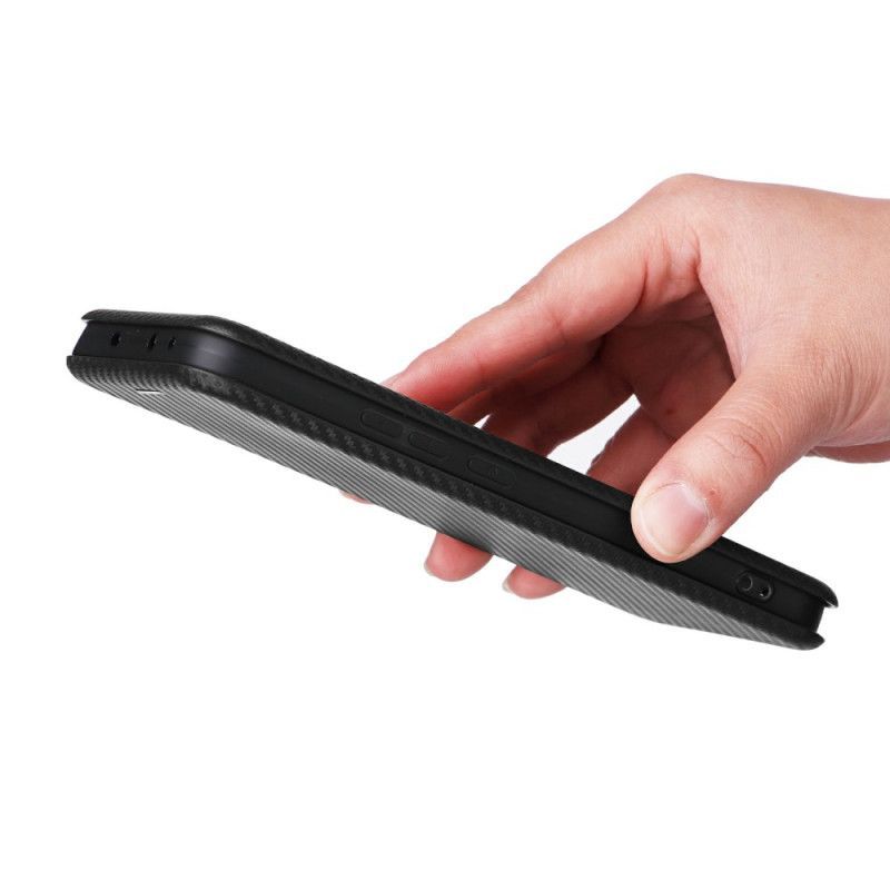 Flip Cover Oppo Reno 13 5G Fibre Carbone