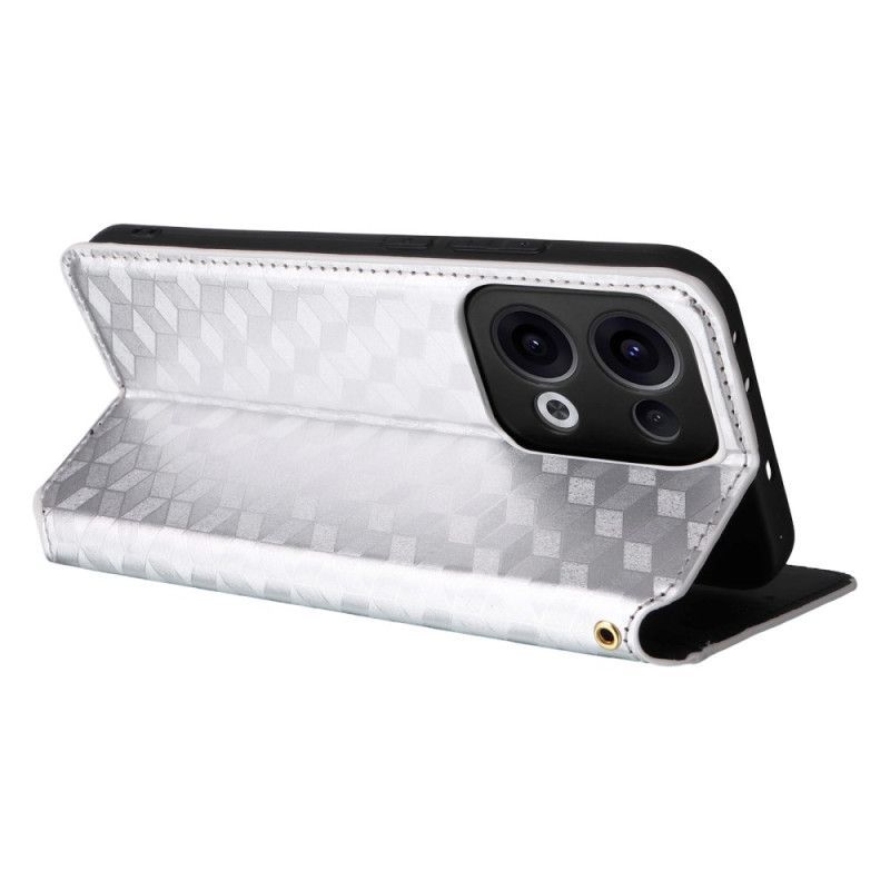 Flip Cover Oppo Reno 13 5G Losanges 3D