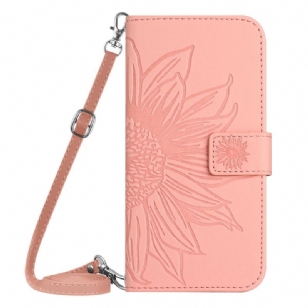 Housse Oppo Reno 13 5G Empreinte Tournesol à Bandoulière