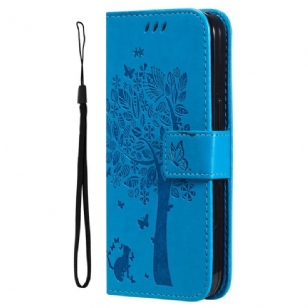 Housse Vivo V40 SE 5G Arbre et Chat