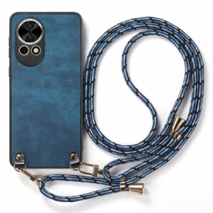 Coque à Cordon Huawei Nova 13 Simili Cuir Rétro