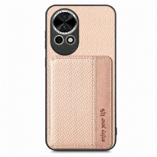 Coque Huawei Nova 13 Fibre Carbone Porte-Cartes