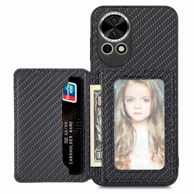 Coque Huawei Nova 13 Fibre Carbone Porte-Cartes