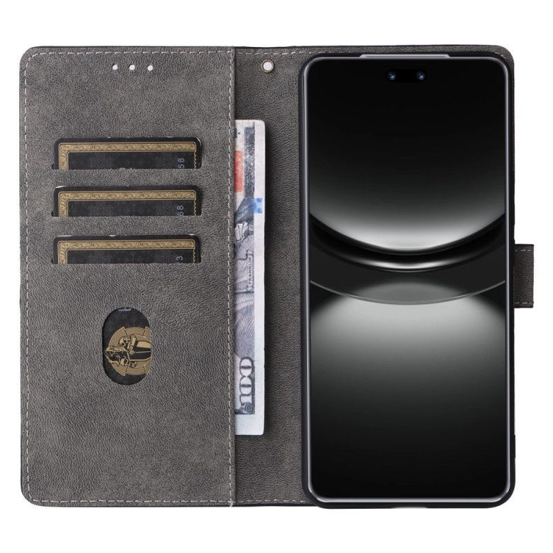 Housse Huawei Nova 13 5G Portefeuille Effet Daim RFID