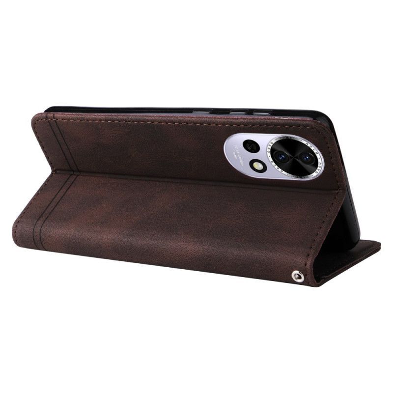 Housse Huawei Nova 13 Vintage Rivet et Lanière