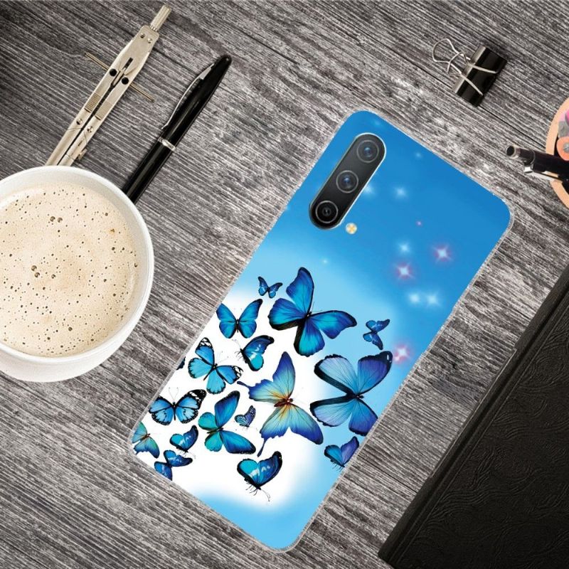 Coque OnePlus Nord CE 5G Papillons Bleus