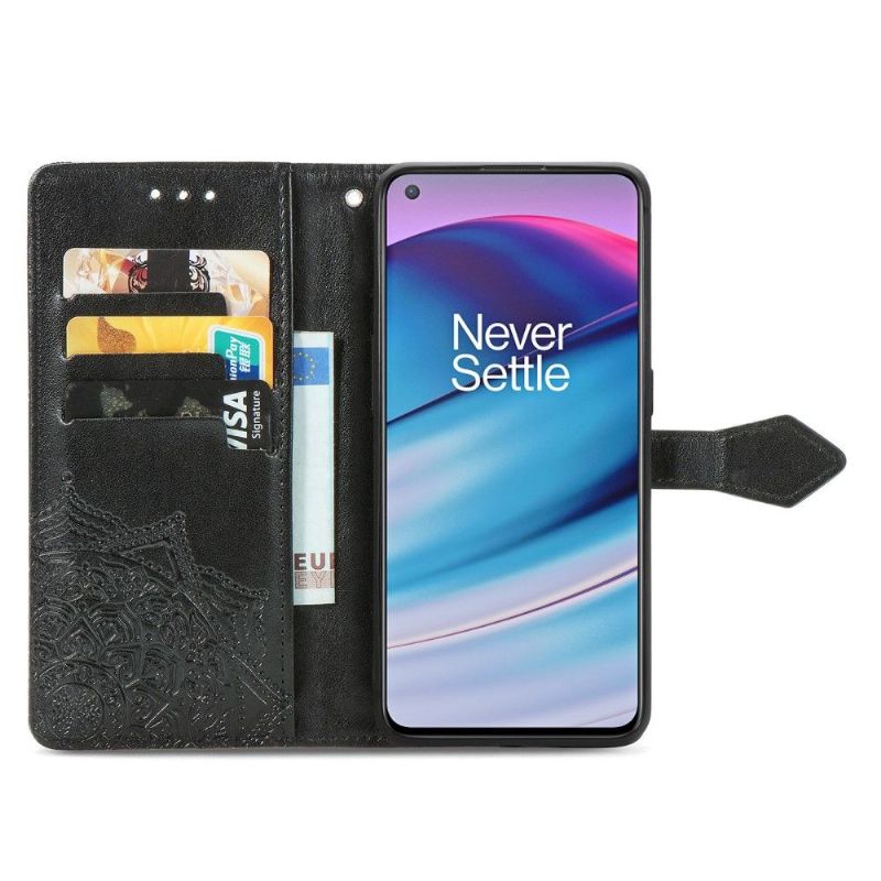 Housse OnePlus Nord CE 5G Mandala relief en simili cuir