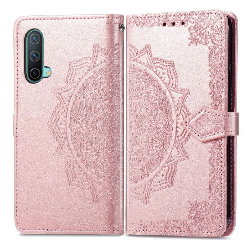 Housse OnePlus Nord CE 5G Mandala relief en simili cuir