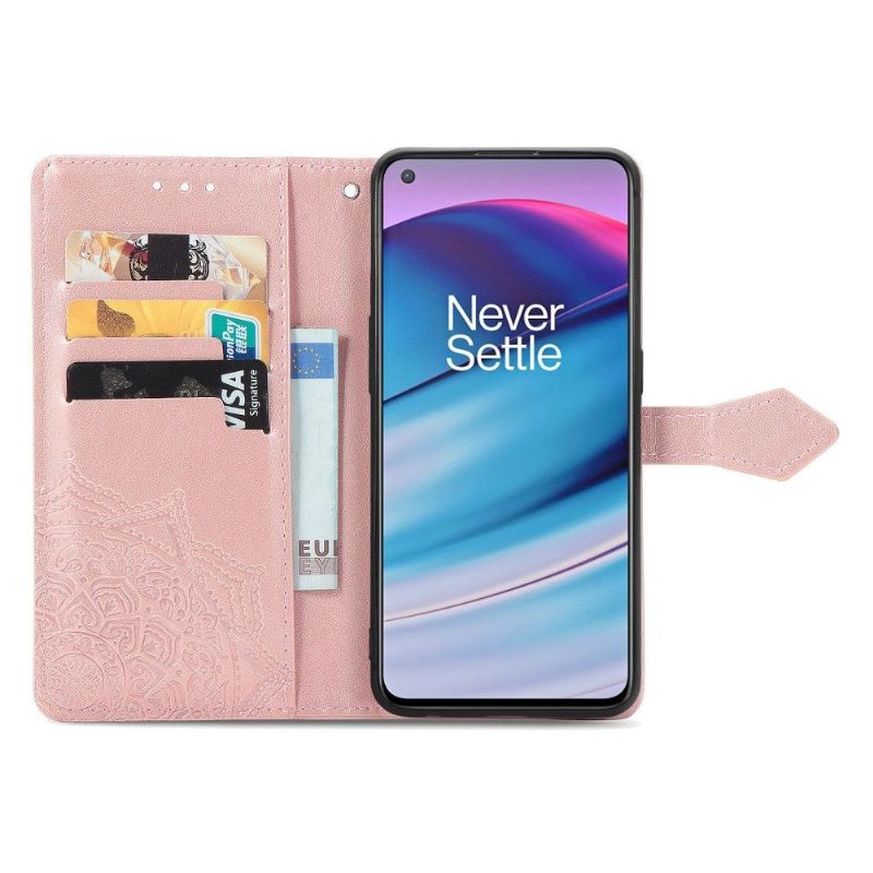 Housse OnePlus Nord CE 5G Mandala relief en simili cuir