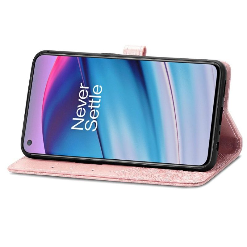 Housse OnePlus Nord CE 5G Mandala relief en simili cuir