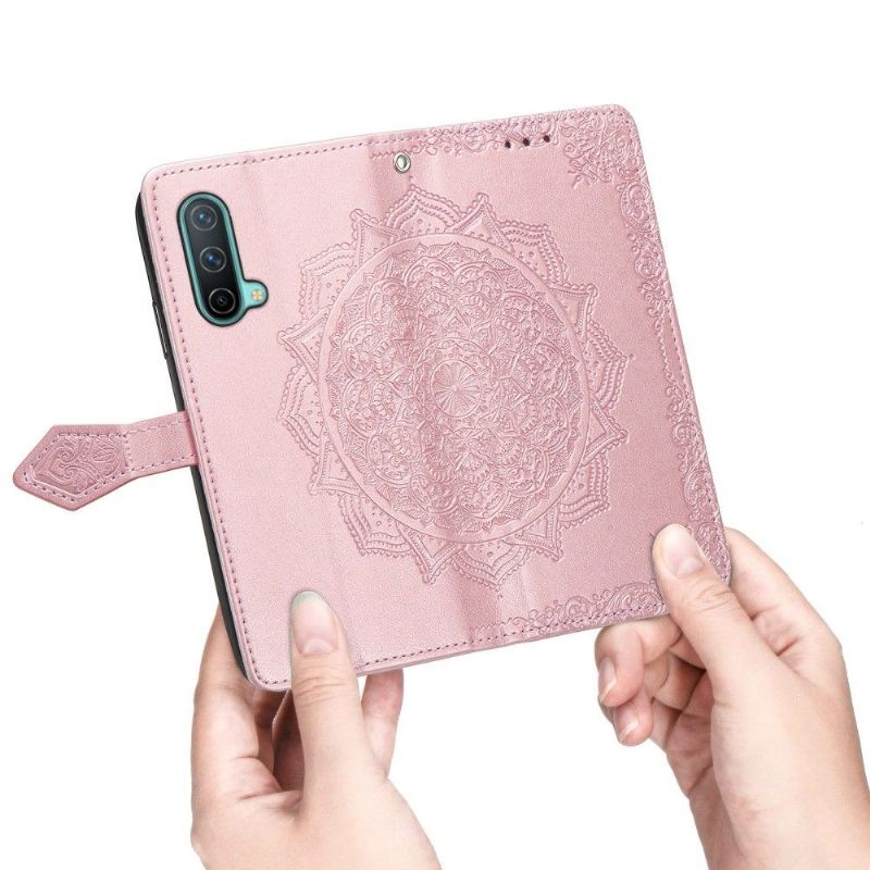 Housse OnePlus Nord CE 5G Mandala relief en simili cuir