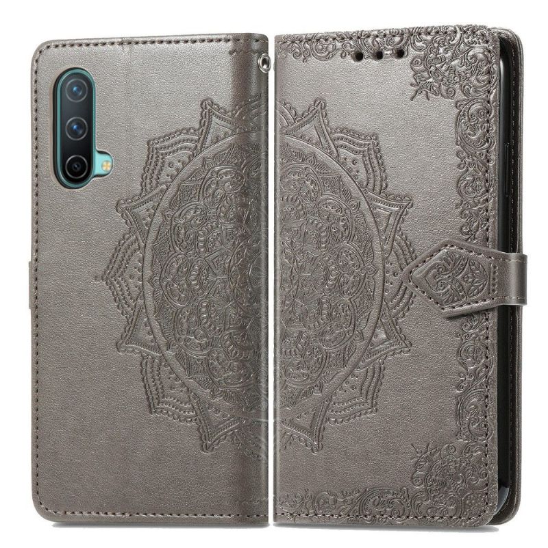 Housse OnePlus Nord CE 5G Mandala relief en simili cuir