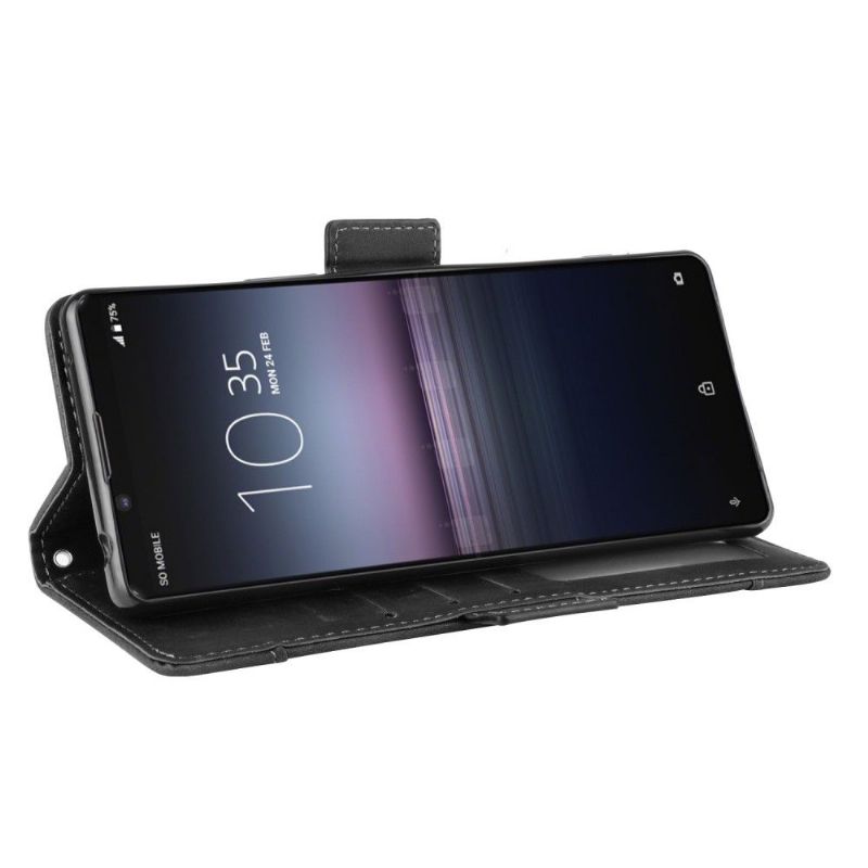 Housse Sony Xperia 5 II Premium avec Porte Cartes